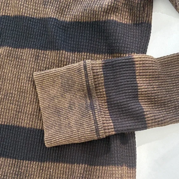 We The Free Brown and Black Striped Sweater - Picture 3 of 5